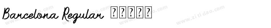 Barcelona Regular字体转换